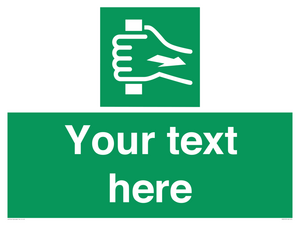 Custom Pull Bar Sign